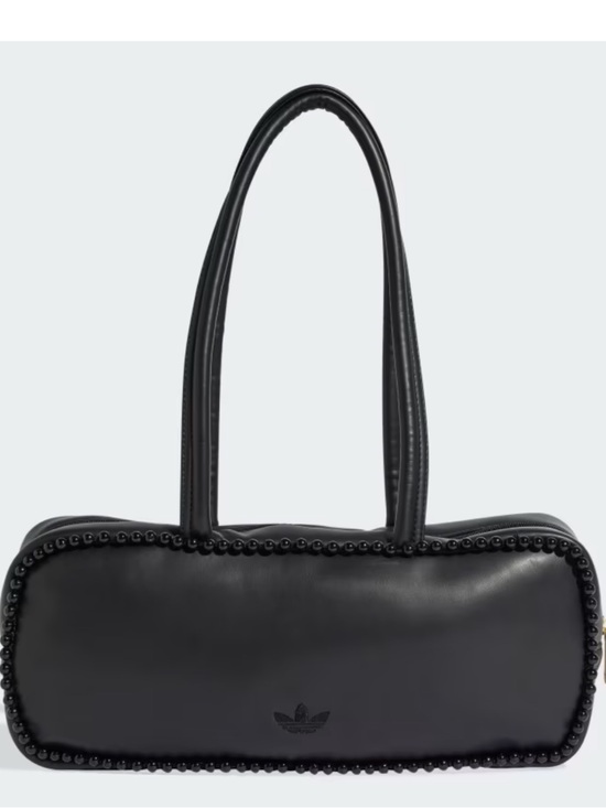 adidas Handbags - Adidas Black Beaded-Trim Shoulder Bag AIRLINER ELONGATED BAG WITH BEADS NWT
